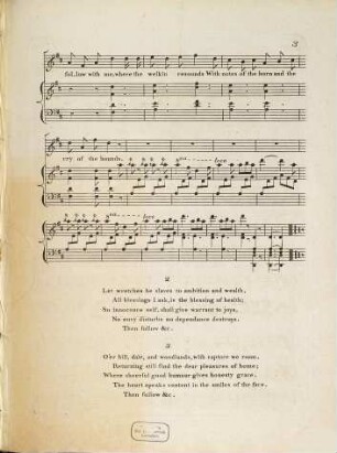 When morning peeps forth : a favorite hunting song