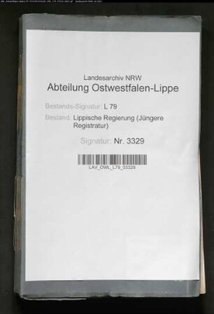 Kommunalwegebau im Amt Detmold - Generalia -, Band 12