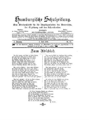 Zum Abschied