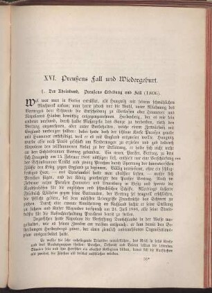 XVI. Preußens Fall und Wiedergeburt.