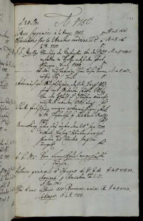 Von Franckfurt angeschafte Bücher.
