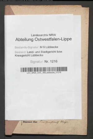 Erblasser: Pohlmann, Christian Friedrich: