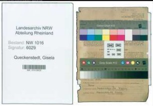 Entnazifizierung Gisela Queckenstedt , geb. 30.11.1920 (Lehrerin)