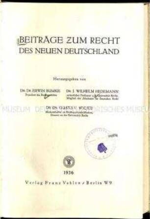 Festschrift für Franz Schlegelberger zum 60. Geburtstage