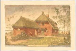 Wohnhaus auf List/Sylt (Haus Käthe Schwebes): Perspektivische Ansicht