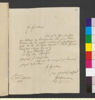 Brief von Frommann, Carl Friedrich Ernst an Goethe, Johann Wolfgang von