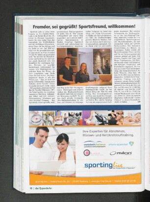 Fremder, sei gegrüßt! Sportsfreund, willkommen!