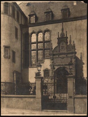 Villa Richard Riedel, Halle/Saale: Ansicht des Eingangs