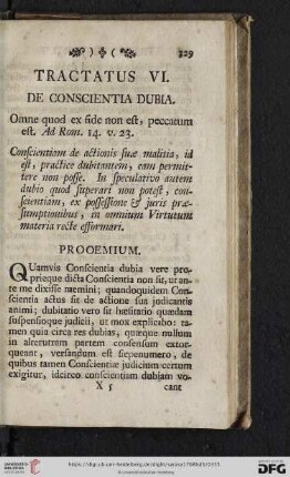 Tractatus sextus