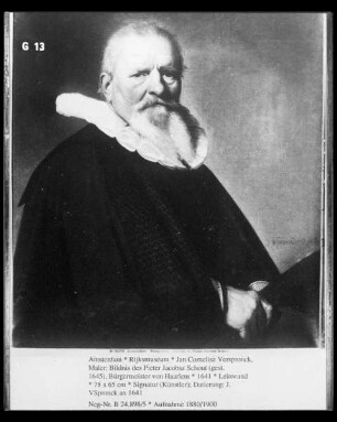 Bildnis des Pieter Jacobsz Schout (gest. 1645), Bürgermeister von Haarlem