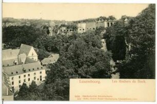 Luxemburg. Les Rochers du Bock