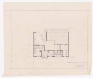 Siedlung Hinrichssegen, Bruckmühl Doppelwohnhaus: Skizze Grundriss