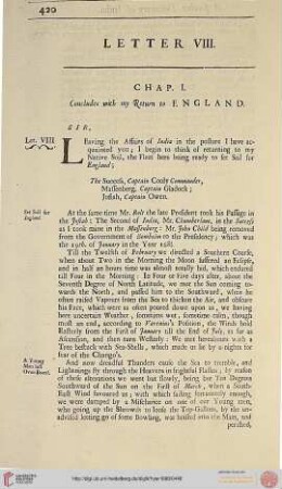 Letter VIII, Our Return to England