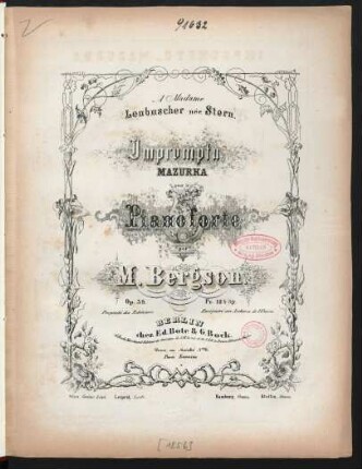 Impromptu : Mazurka pour le pianoforte ; op. 35