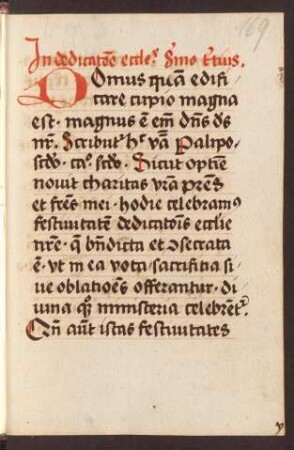 Collationes in dedicatione ecclesiae