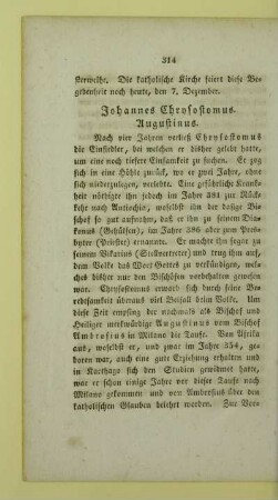 Johannes Chrysostomus. Augustinus