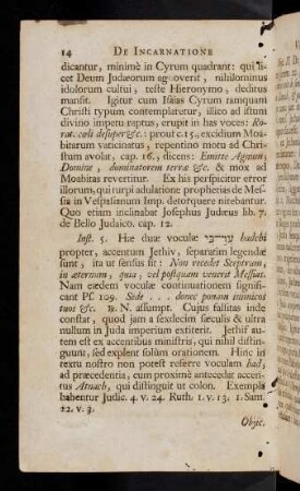 14-20, Articulus I. Inst. 5. Hae duae voculae ...