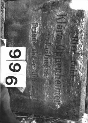 Grabstein 996 (Detailaufnahme)