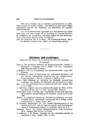 Bibliotheca pädo-psychologica
