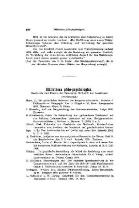 Bibliotheca pädo-psychologica