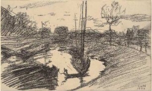 Fluss mit Schiffen