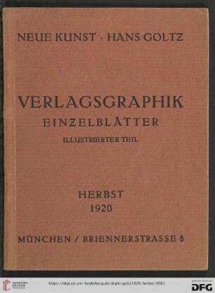 Verlagsgraphik : Einzelblätter, illustrierter Teil