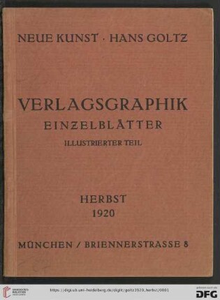 Verlagsgraphik : Einzelblätter, illustrierter Teil