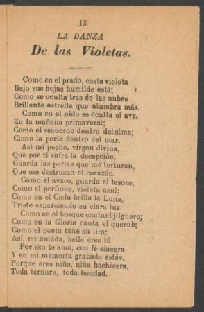 La danza de las violetas.