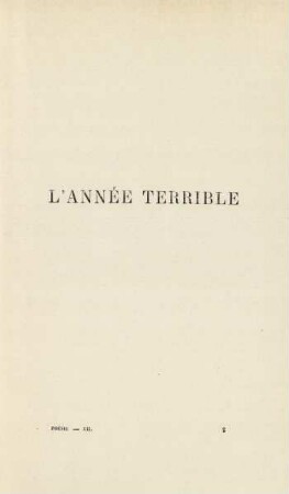 L'année terrible