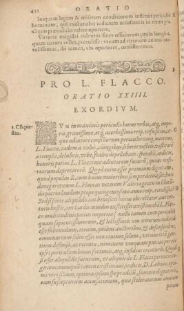 Pro L. Flacco. Oratio XXIIII.