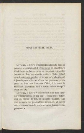 Vingt-Neuvième Runa.