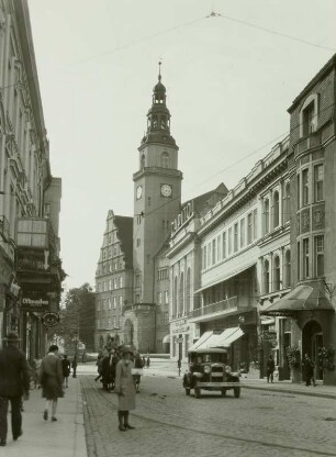 Olsztyn (Allenstein), Altmarkt, Blick zum Rathaus