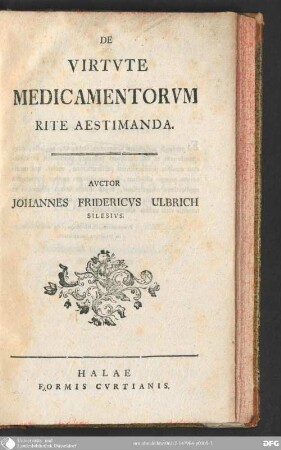 De Virtvte Medicamentorvm Rite Aestimanda