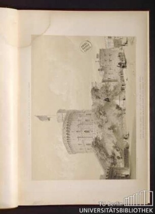 View Of The Keep Or Round Tower, Looking West, Shewing The St. George's Gate & The Satue Of King Charles 2nd.