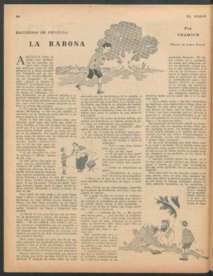 Recuerdos de infancia: La rabona