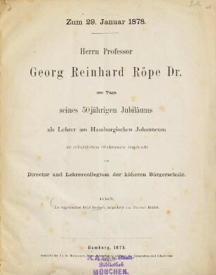 Ein ungedruckter Brief [Johann Wolfgang v.] Goethe's