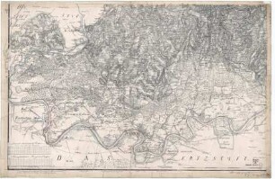 Topographische Karte von dem Herzogtum Berg dem Durchlauchtigster Kurfürsten von Pfalz Bayern und Verweser des Reiches