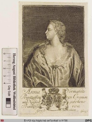 Bildnis Anna, Prinzessin von Oranien, geb. Prinzessin von Großbritannien u. Irland