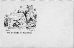 Vysoká Lipa (Hohenleipa)(?)-Kamenicka Stran (Kamnitzleiten)(?). Grundmühle, Ansichtskarte