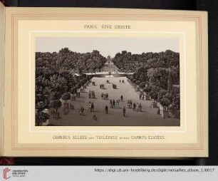 Paris, rive droite. Grandes allées des Tuileries et des Champs- Elysées