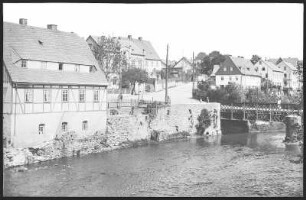 Olbernhau. Flöha mit Brücke - Saydaer Straße u. Tempelweg