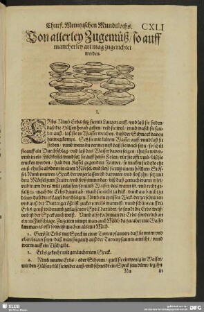 Von allerley Zugemüß so auff mancherley art mag zugerichtet werden