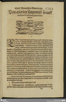 Von allerley Zugemüß so auff mancherley art mag zugerichtet werden