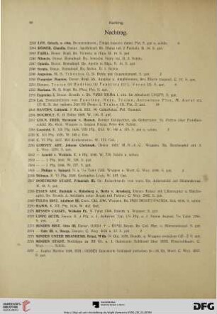 Nachtrag (Nr. 2243-2310)