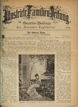 Illustrirte Familien-Zeitung : Gratis-Beilage des Passauer Tageblattes. 1888, Nr. 1 - 18