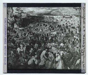 Brueghel (Pieter d. Ä.), Kreuztragung Christi (Wien KHM GG_1025) : Ausschnitt mittig rechts