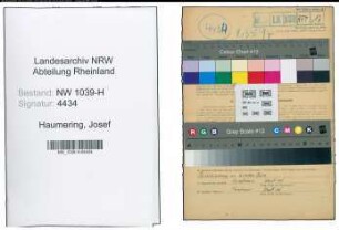 Entnazifizierung Josef Haumering , geb. 07.06.1897 (Haendler)