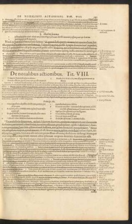 De noxalibus actionibus. Tit. VIII.