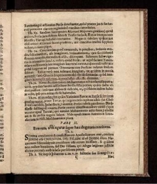 Pars II. Brevem, epikrisin super haec dogmata continens