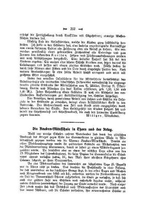 Die Knaben-Mittelschule in Thorn und der Krieg